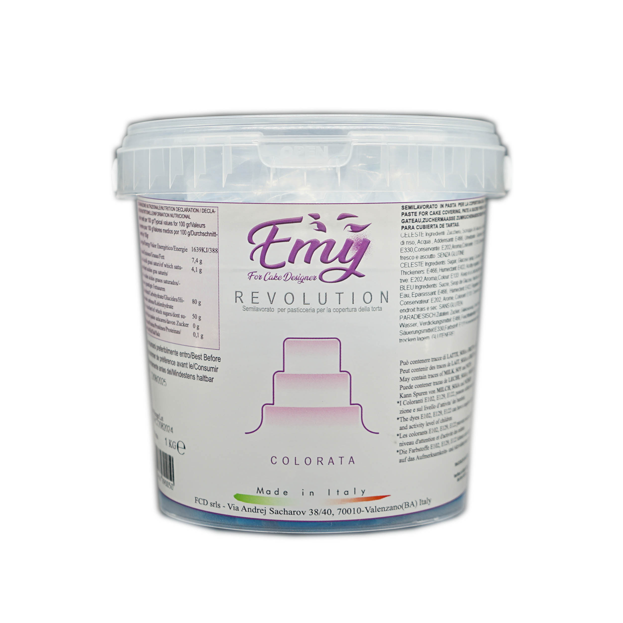  Foto: For Cake Designer -Emy Revolution blu brillante 1 kg